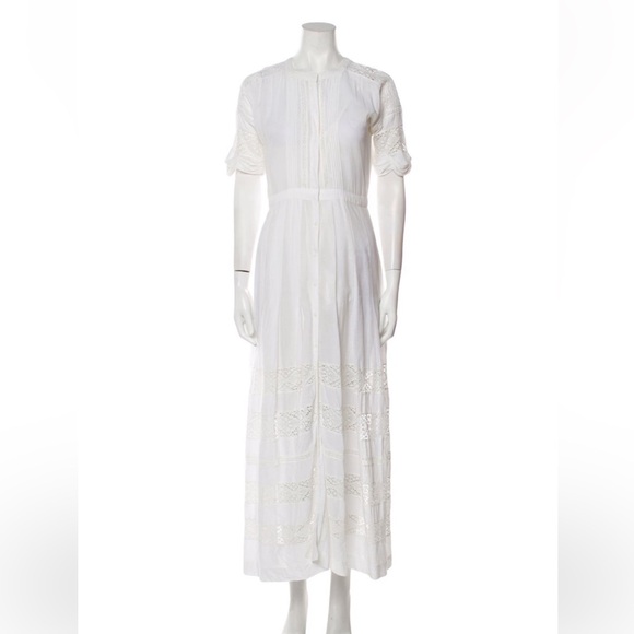 Love Shack Fancy Crew Neck Long Dress - Picture 1 of 3